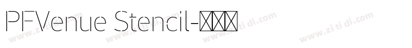 PFVenue Stencil字体转换